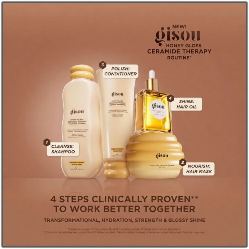 Gisou - Honey Infused Hair Oil - Hydrating & Frizz Control - 50Ml