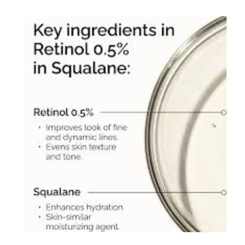The Ordinary - Retinol 0.5% in Squalane – Anti-Aging Night Serum - 30ML