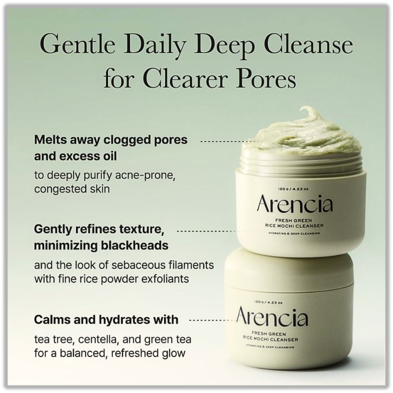 Arencia - Fresh Green Rice Mochi Cleanser -120g