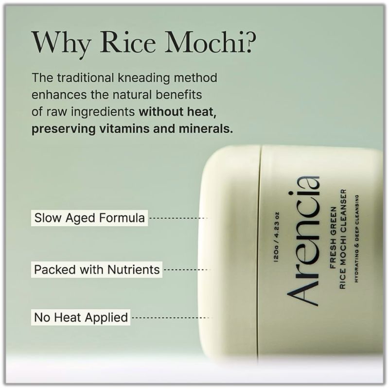 Arencia - Fresh Green Rice Mochi Cleanser -120g