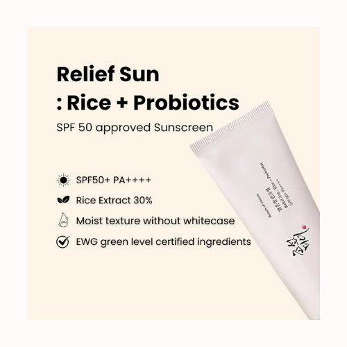 Beauty of Joseon - Relief Sun Rice + Probiotics + (SPF50+ PA++++) 50 Ml