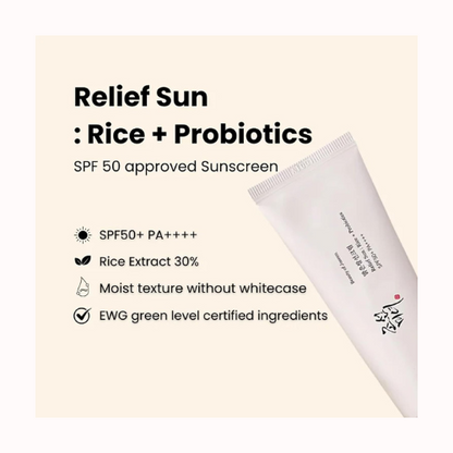 Beauty of Joseon - Relief Sun Rice + Probiotics + (SPF50+ PA++++) 50 Ml