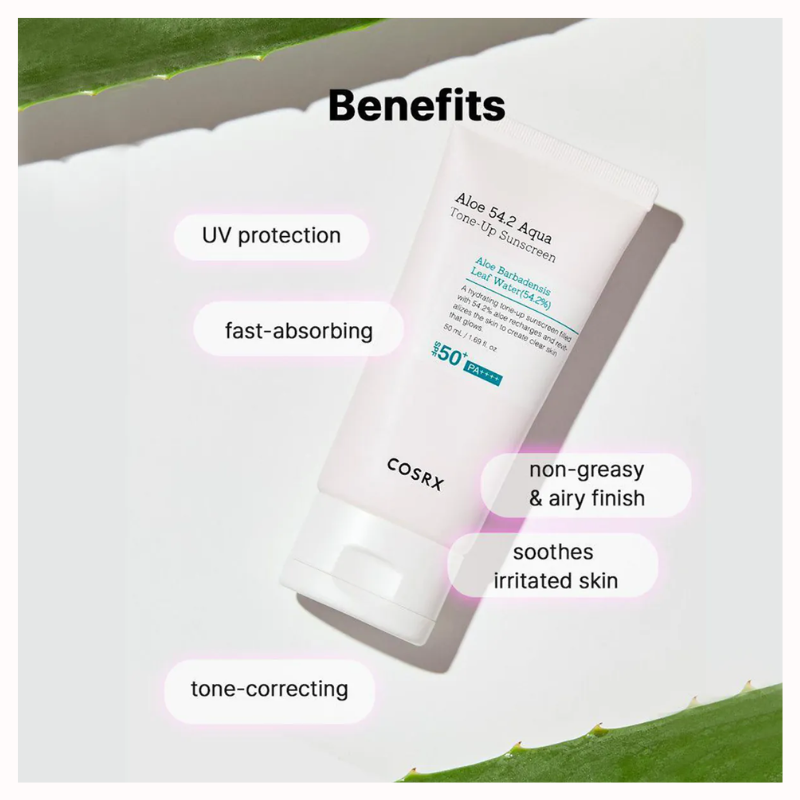 Cosrx Aloe 54.2 Aqua tone up Sunscreen - 50ml