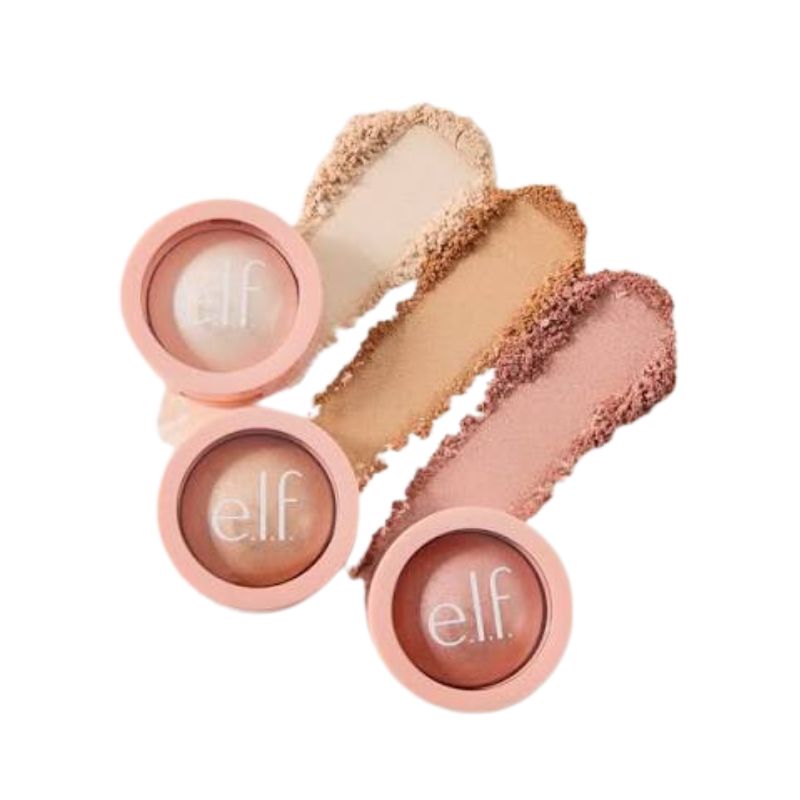 Elf - Halo Glow Silky Powder Highlighter – Radiant Shimmer Glow Powder