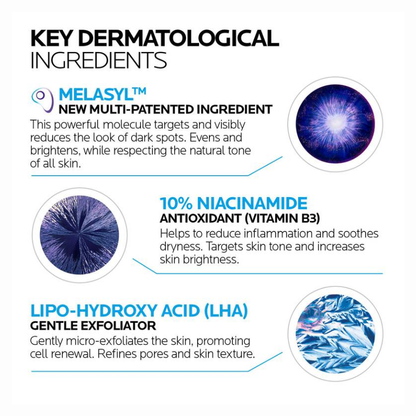 LA Roche Posay - Mela B3 Dark Spot Serum With Melasyl + NiacinamideWith plus Anti-Aging Melasyl + 10% Niacinamide - 30ml