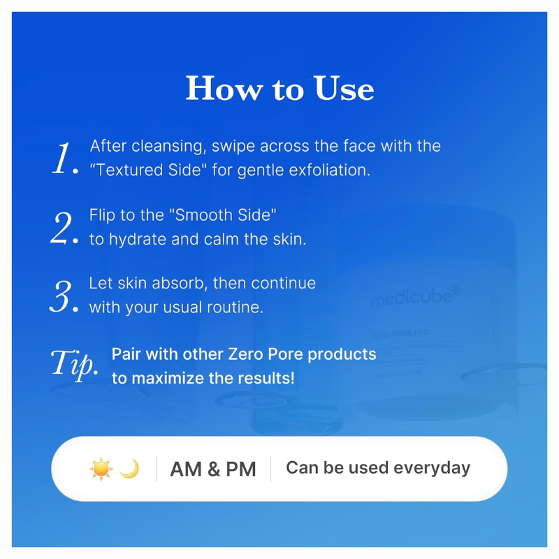 Medicube – Zero Pore Pad 2.0 -155g, 70 Pads