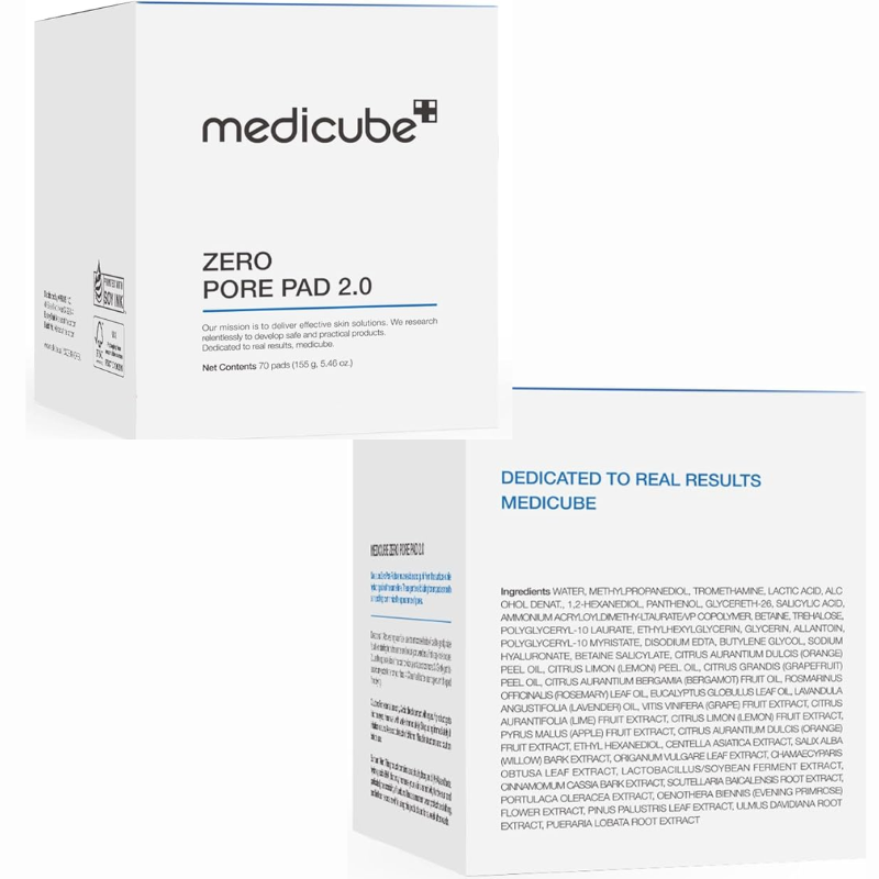 Medicube – Zero Pore Pad 2.0 -155g, 70 Pads