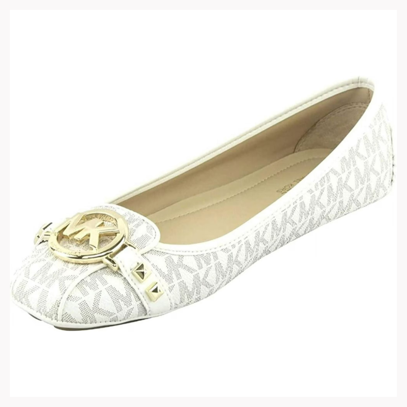 Michael Kors - Fulton/ Pumps Studded Logo Moccasin - Vanilla Color