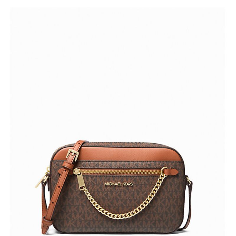 Michael Kors - Jet Set Crossbody Bag - Imported Original Designer Handbag - Brown
