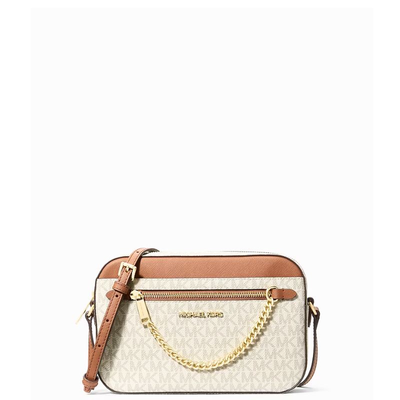 Michael Kors - Jet Set Crossbody Bag – Imported Original Designer Handbag - Vanilla