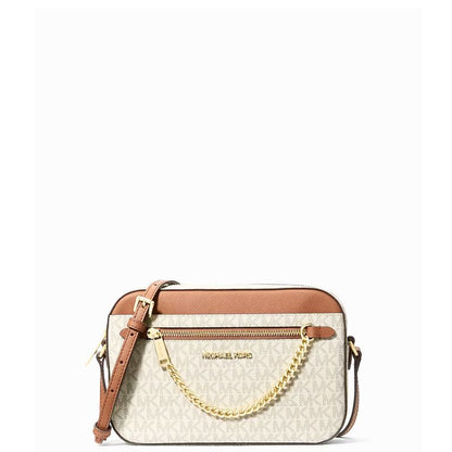 Michael Kors - Jet Set Crossbody Bag – Imported Original Designer Handbag - Vanilla