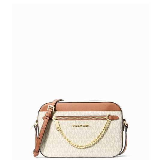 Michael Kors - Jet Set Crossbody Bag – Imported Original Designer Handbag - Vanilla