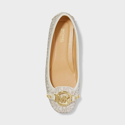 Michael Kors - Fulton/ Pumps Studded Logo Moccasin - Vanilla Color