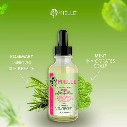 Mielle - Rosemary Mint Light Scalp & Hair Strengthening Oil - 59ML