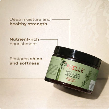 MIelle - Rosemary Mint Strengthening Hair Masque - 340g