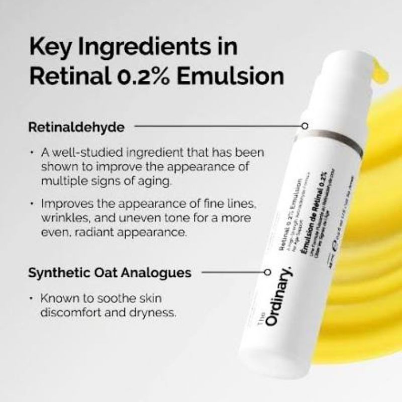 The Ordinary - Retinal 0.2% Emulsion – High-Strength Retinoid Night Treatment - 15ML