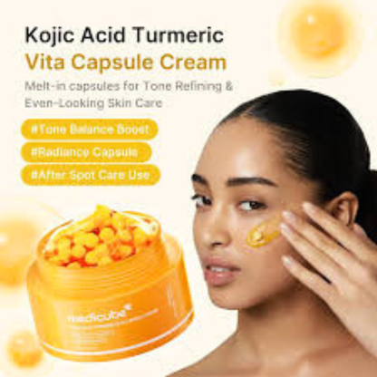 Medicube - Kojic & Turmeric Vita Capsule Brightening Cream - 53g