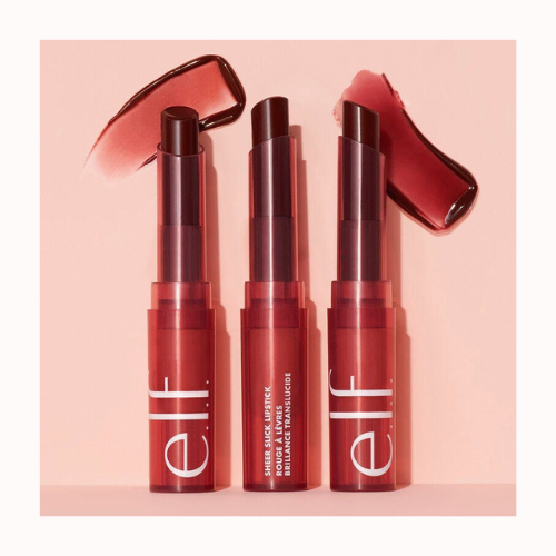 e.l.f.  - Sheer Slick Lipstick – Black Cherry | Hydrating Sheer Color & Gloss