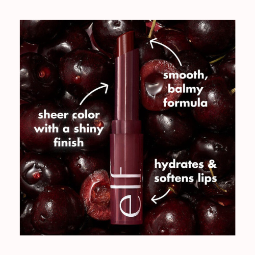 e.l.f.  - Sheer Slick Lipstick – Black Cherry | Hydrating Sheer Color & Gloss